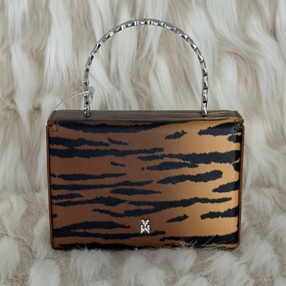 AMINA MUADDI Swarovski cristals tiger prints bag